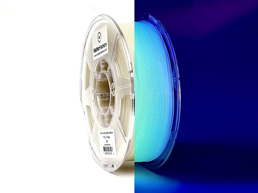 Glow in the Dark Rainbow MH Build Series PLA Filament - 1.75mm