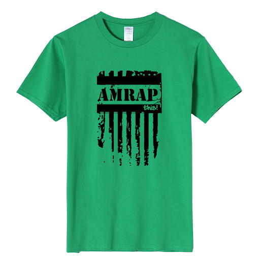Title 4, Mens Sports Crew Neck Top AMRAP Street Letter ...