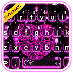 Cover Image of ダウンロード Sparkling Hearts 3d Keyboard Theme 1.0 APK