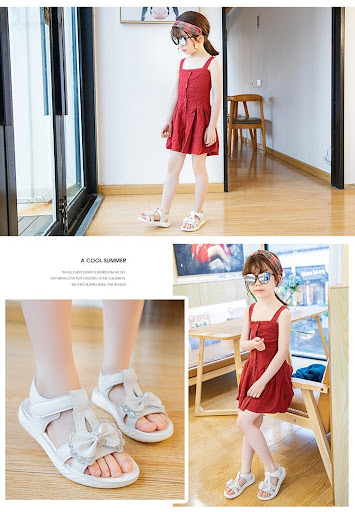 Title 15, Girls Fashion Soft Sole Summer Non-Slip Sandal...