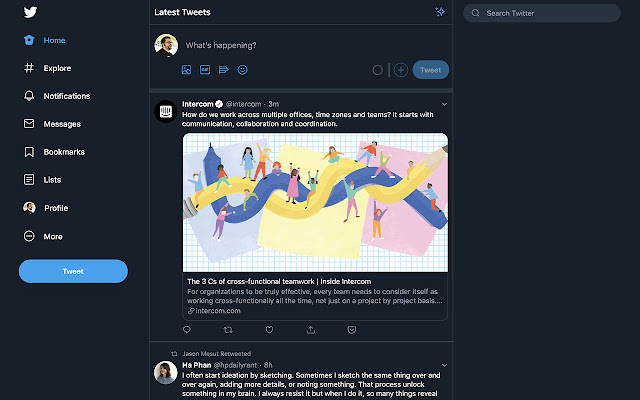 Polished Twitter chrome extension