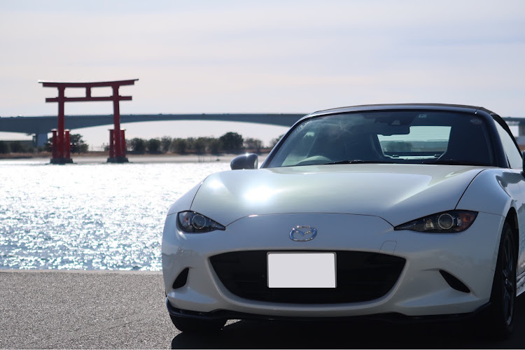 ロードスターの弁天島で⛩鳥居コラボ・ロードスター ・裏浜名湖・あけましておめでとうございます・2022年初ドライブに関するカスタム事例の投稿画像2枚目