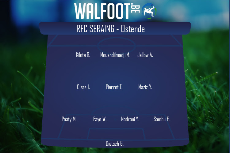 Composition RFC Seraing | RFC Seraing - Ostende (14/08/2021)