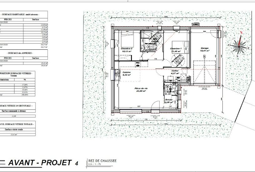  Vente Terrain + Maison - Terrain : 489m² - Maison : 66m² à Fontcouverte (17100) 