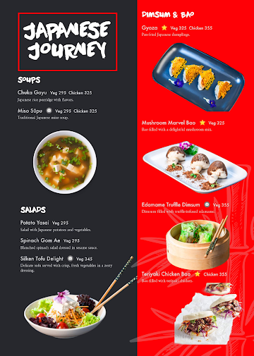 Japanese Journey menu 