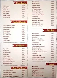 S Biryanis menu 1