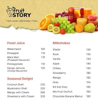 Fruit Story menu 1