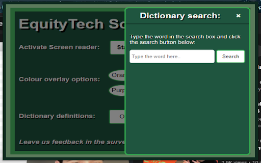 EquityTech Screen Reader