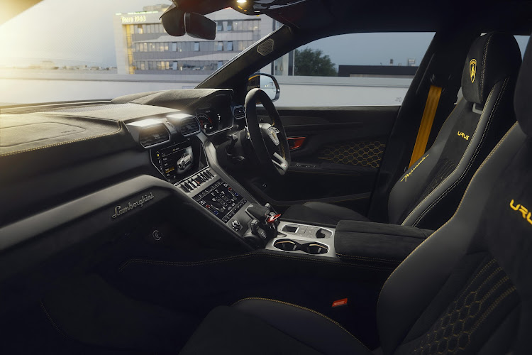 The cabin boasts bespoke Performante trim.