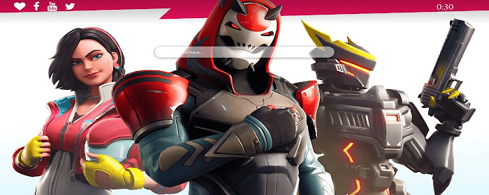 Fortnite Season 9 Wallpaper New Tab Theme marquee promo image