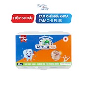 Tăm Chỉ Nha Khoa Tamchi Plus Sợi Chỉ Kép Hộp 50 Cái