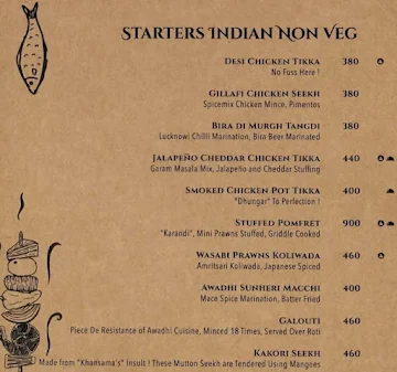 Sumeruu Restaurant menu 