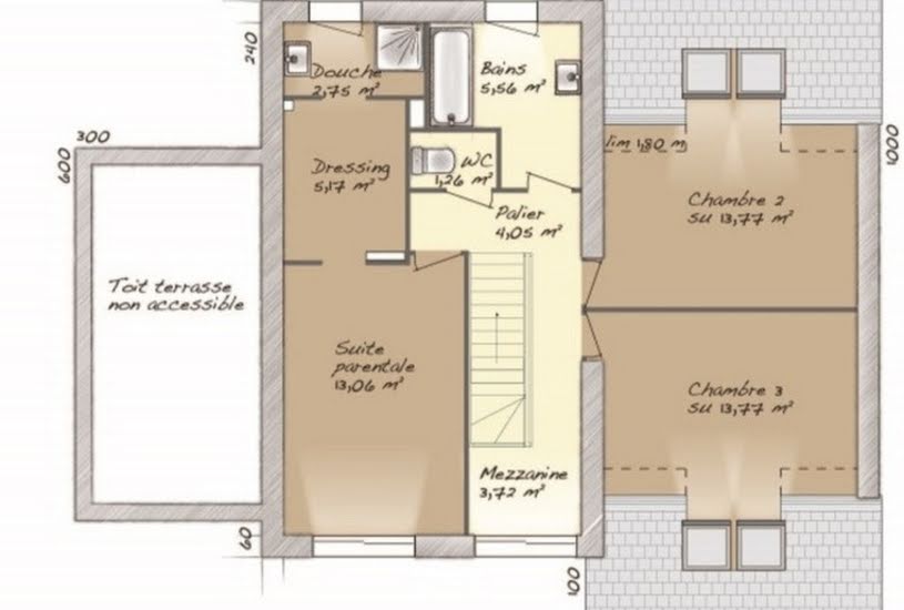  Vente Terrain + Maison - Terrain : 474m² - Maison : 139m² à Villers-Marmery (51380) 