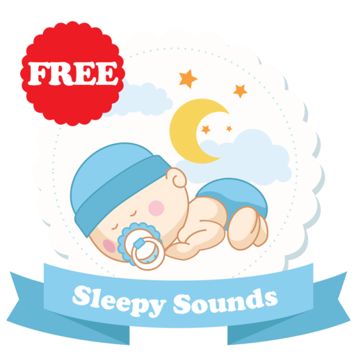 Sleepy Sounds Baby Free APP LOGO.