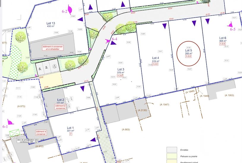  Vente Terrain à bâtir - 306m² à Vérines (17540) 