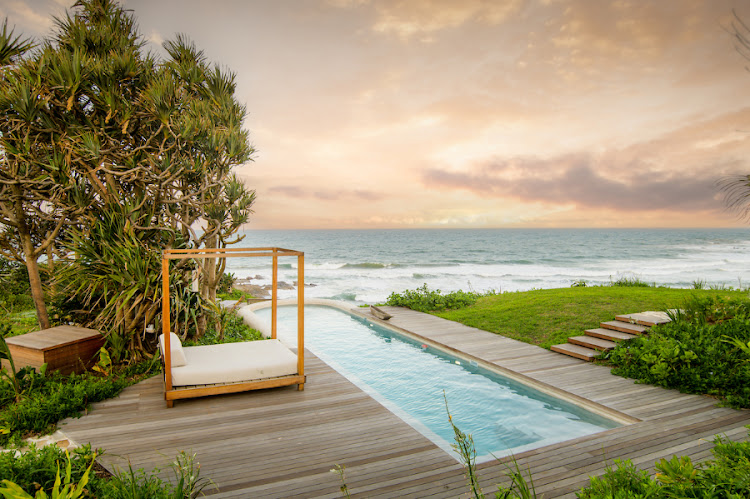 One of two swimming pools at Sala Beach House.