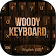 Thème de clavier Woody texture icon