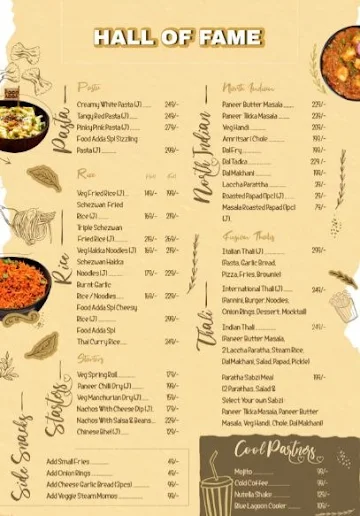 Food Adda menu 