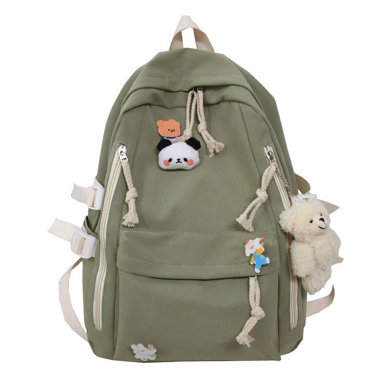 Mochila Escolar Nova Simples e Fofa de Grande Capacidade para Meninas Design Espaçoso e Leve Perfeita para Livros e Material Escolar Conforto Diário