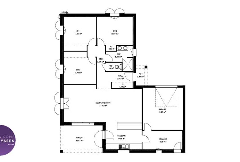  Vente Terrain + Maison - Terrain : 528m² - Maison : 103m² à Forges (17290) 