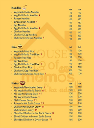 The Momo House menu 2