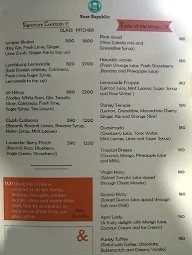 Beer Republic menu 1