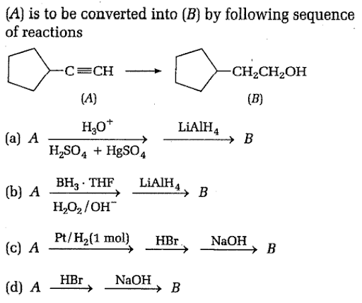 Chemical reaction of alkynes