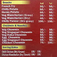 Harshit Chinese And Cake Shop menu 1