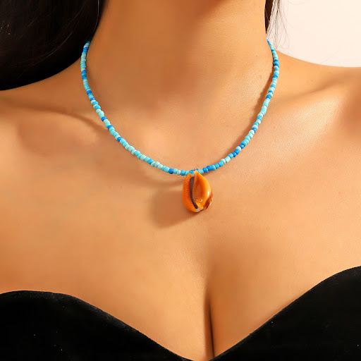 Title 35, Colorful rice-shaped beads strung beads shell n...