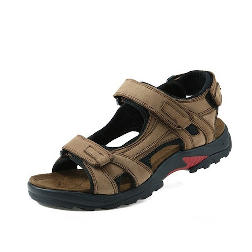 Title 5, Breathable Leather Mens Cowhide Beach Shoes. S...