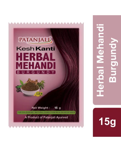 Patanjali Kesh Kanti Herbal Mehandi (Burgundy) - 15 gm