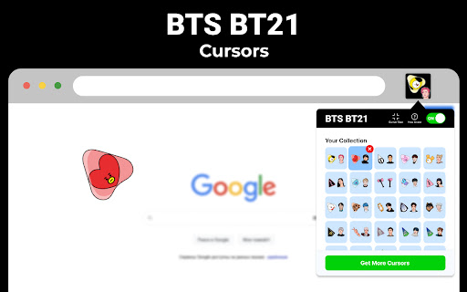 Cursores BTS BT21 - Loja Web Chrome