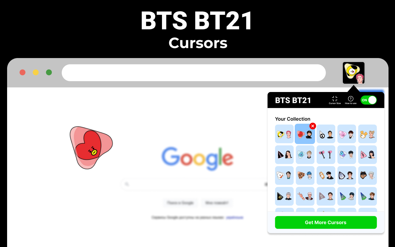 BTS BT21 Cursors Preview image 3