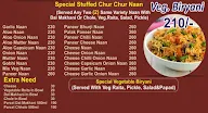 Naidu's Gali Parathe Wali menu 2