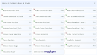 Gobblers Rolls & Bowls menu 2