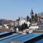 view from Manor Restaurant in Lucerne in Lucerne, Switzerland 