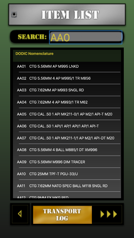 Ammo Handler Screen 2