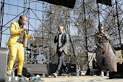 WOWING: Beat-box a capella Afro group, The Soil, lay it on the fans during their set at Jazz on the Lake at Zoo Lake yesterday