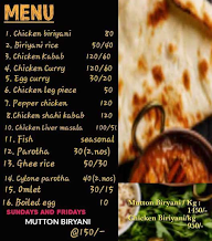 Al Karam menu 1