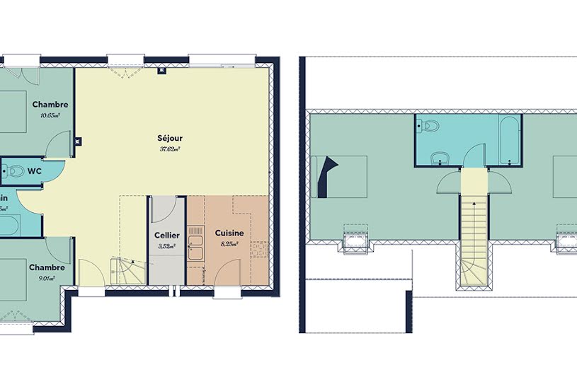  Vente Terrain + Maison - Terrain : 382m² - Maison : 100m² à Châlons-en-Champagne (51000) 