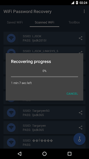 Screenshot WiFi Password Recovery