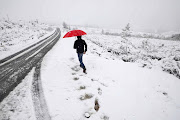 People recently enjoy the snow in Ceres near the Matroosberg Reserve 135km outside Cape Town. 