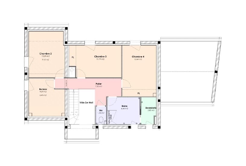  Vente Terrain + Maison - Terrain : 1 100m² - Maison : 128m² à Esvres (37320) 