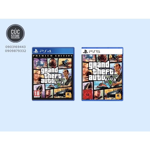 [Mã 1212Elsale0 Giảm 5% Đơn 400K] Đĩa Chơi Game Ps4 / Ps5: Grand Theft Auto V ( Gta 5)