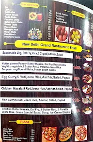 New Delhi Grand Hotel & Restaurant menu 4