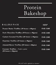 Protein Bakeshop menu 2