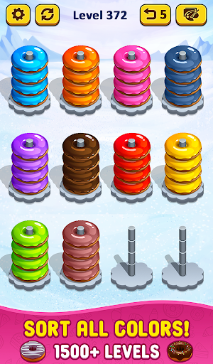 Screenshot Donut Hoop Stack 3d Color Sort