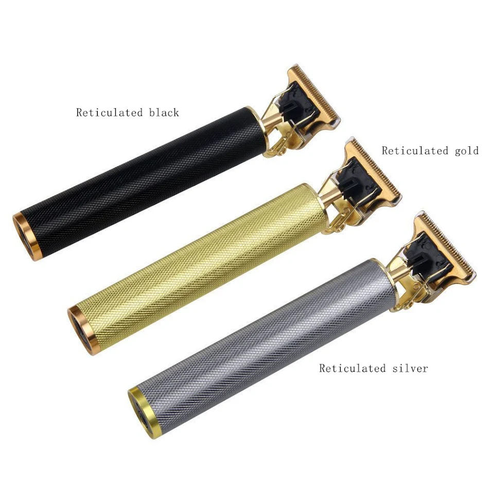 Máquina de cortar cabelo Oil Head com gravura, cortadores elétricos profissionais. Cabelo impecável e cortes precisos para um visual profissional.