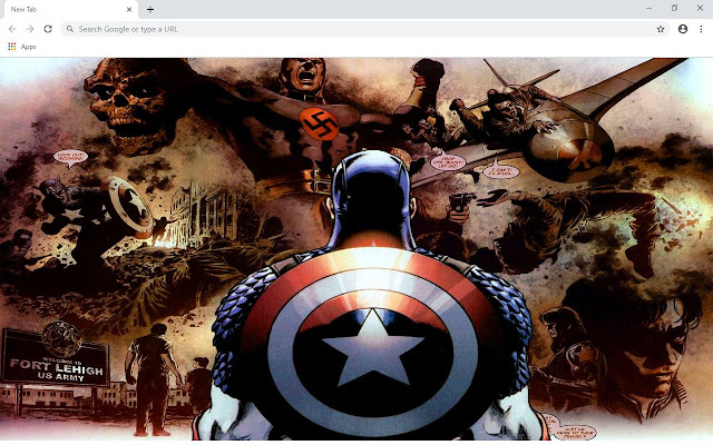 Captain America Review Wallpapers and New Tab