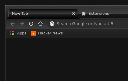 Gloss dark chrome extension